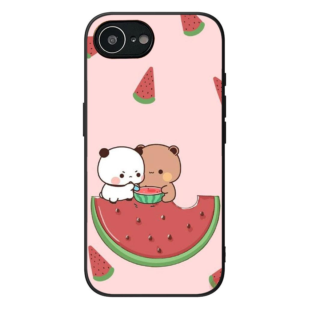 

B-Bubus D-Dudus Panda Bear kawaii Phone Case for Apple iPhone 16 17 Air 14 15 Pro Max Plus 16+ 16E 14+ ProMax Protective Cover iPhone 14 Pro Max