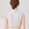 Detachable Half Top Neck Cover False Collar Solid Color Women Sweater Decoration Ruffled High Collar Clothes Accessories