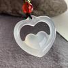 High Red Agate Chalcedony Heart Pendant Fashion Accessory