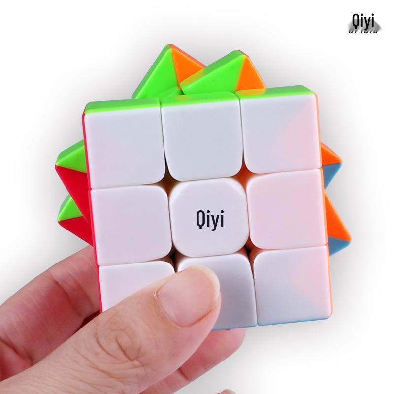 QiYi Warrior S 3x3x3 Colored Cube & QiYi Voyage W 3x3x3 Black Cube - Educational Rubik's Toy for Kids