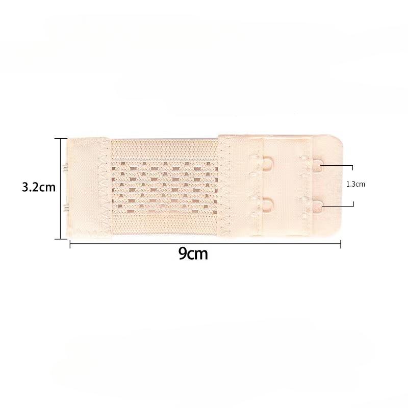 2Rows 2Hooks Bra Extender for Women's Elastic Bra Extension Strap Hook Clasp Expander Adjustable Belt Buckle Underwear