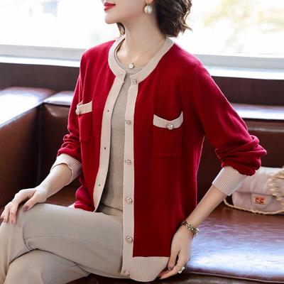 Veste Cardigan Tricot Décontractée pour Femmes d'Âge Moyen