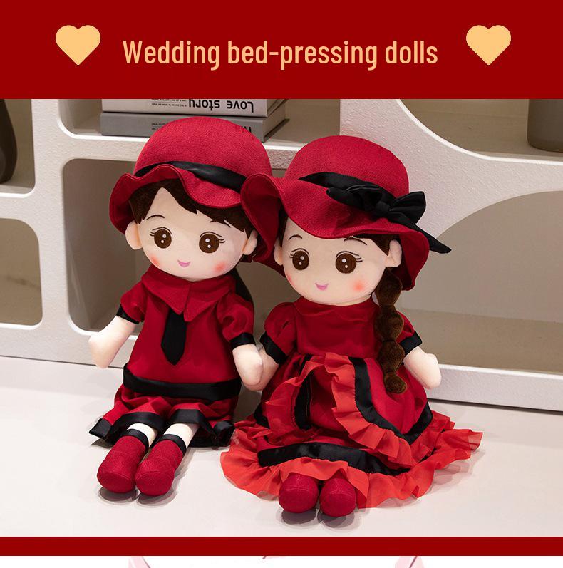 Cute Princess Wedding Couple Plush Dolls - Bed Pressing Ragdoll Gift