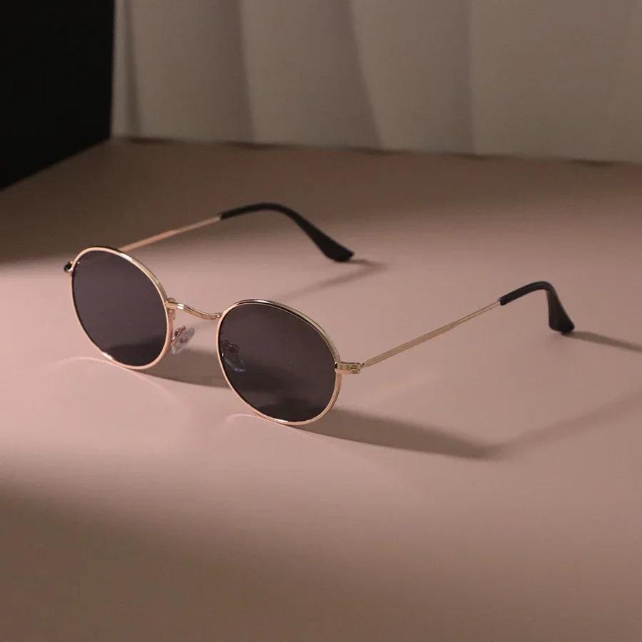

Brand Oval Vintage Sunglasses Women Men Fashion Designer Retro Sun Glasses Female Male Mirror Outdoor Punk Other