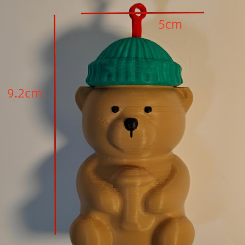 

Kawaii Bear Clerk Keychain Cute Animal Key Ring Unique Gift For Office Workers, Cartoon Backpack Charm For Girls Christmas Gift