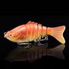 5Pcs Bionic Swimming Baits with Treble Hooks Realistic Looking Bright