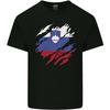 Torn Slovenia Flag Slovenian Day Football Mens Light Cotton T-Shirt Unisex T-Shirt