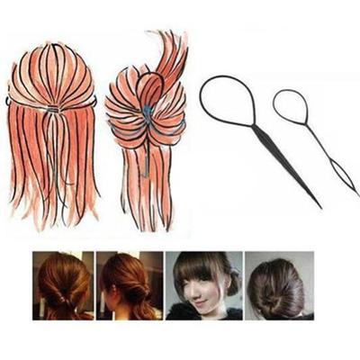 Frauen Mädchen Topsy Tail Haar geflochten Werkzeug Pferdeschwanz Maker Styling Werkzeug Hairwrap