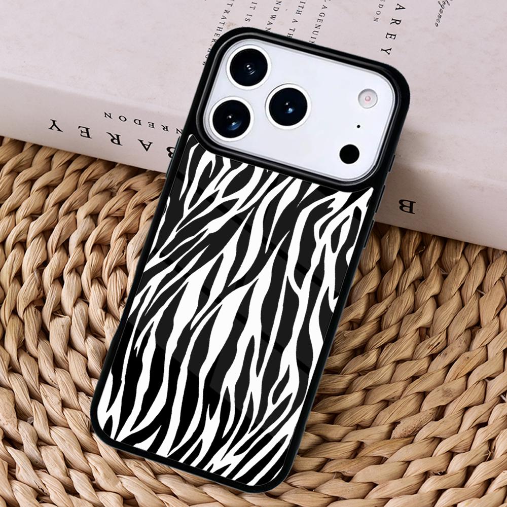 Zebra Pattern Animal Phone Case Cover For Magsafe Wireless Charger For iPhone 17 Pro Max 16 14 13 12 11 15 Air