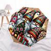Christmas GnomesThemed Automatic Opening and Closing Umbrella 8 Ribs, Suitable for Leisure and Going Out, Outdoor Accessory, Gothic Style,