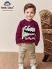 2025 European & American Boys' Striped Long-Sleeve Cotton T-Shirt, Autumn/Winter, Round Neck