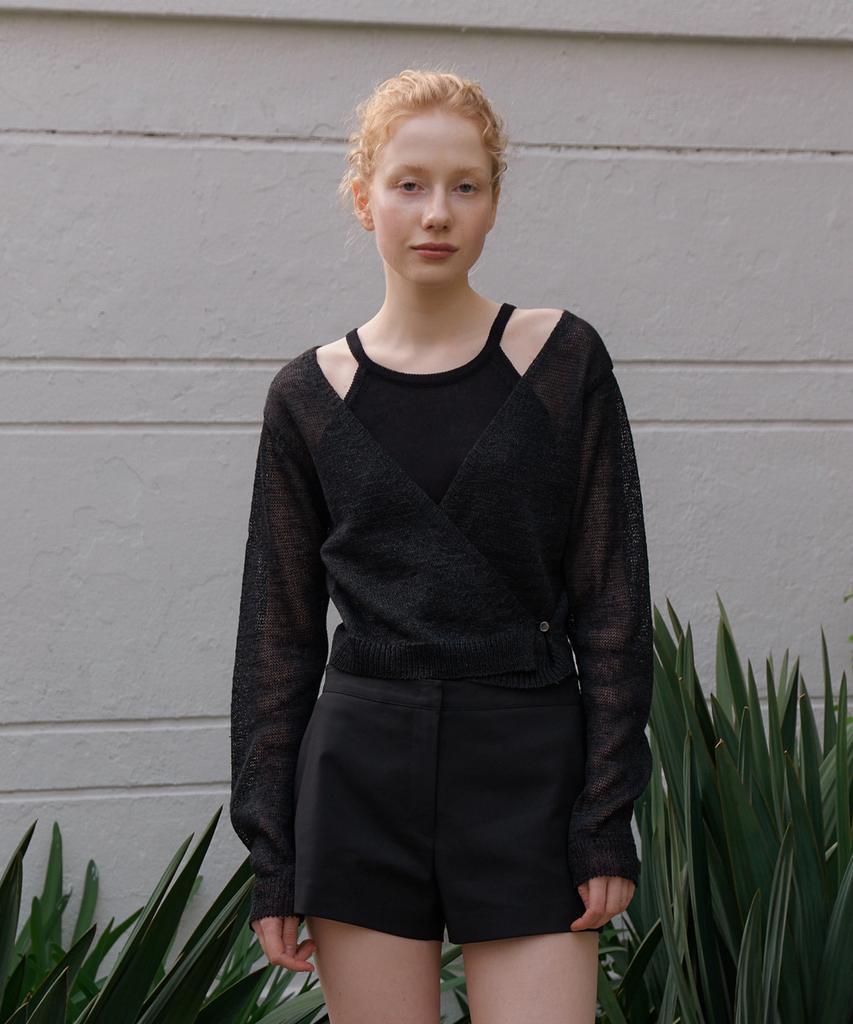 Assenti Solid Shorts_Black