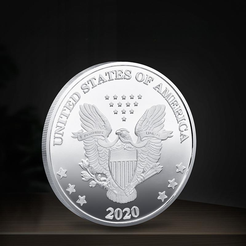 Байден, Посеребренная памятная медаль, 2020-2021, Позолоченная монета, Монета, Знаменитая личность, Памятная монета 40*3 31g