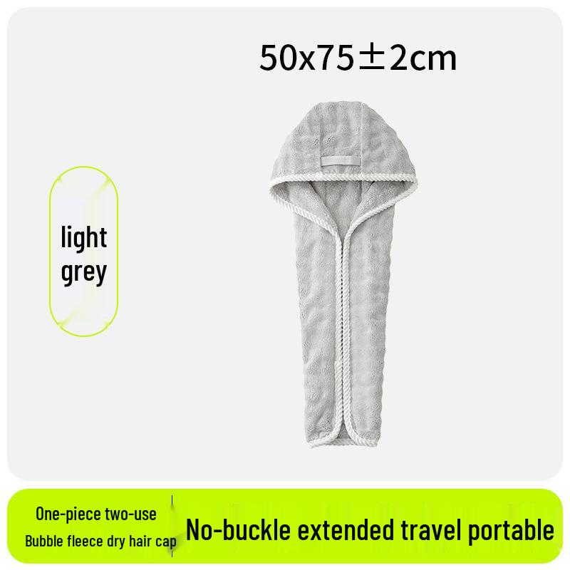 2026 Bubble Fleece Haarwikkel: Sneldrogend, Sterke Absorptie, Ontwerp met Brede Staart voor Vrouwen