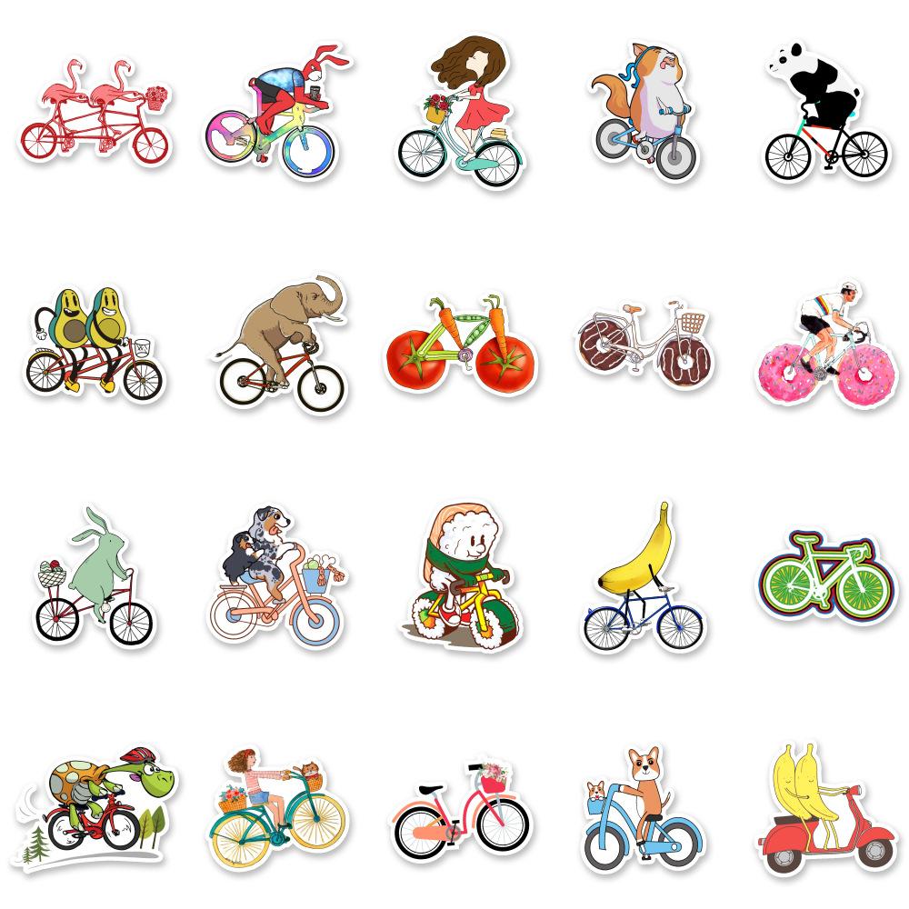 50 Sporty Cute Cartoon Car Laptop Suitcase Water Cup Doodle Decoration Stickers