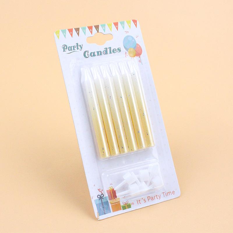 Birthday Cake Candle Small Fresh Gradient Color Children's Creative Romantic Party Candle