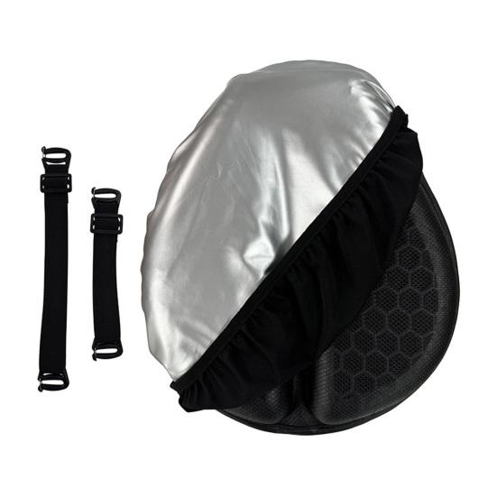 Motorcycle Gel Seat Cushion, Universal Electric Scooter Comfort Pad, Waterproof UV Protection Shock Absorbing Seat Cover for Delivery Bike