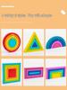 Children's Wooden Rainbow Stacking Blocks - Educational Geometric Tower Toy
