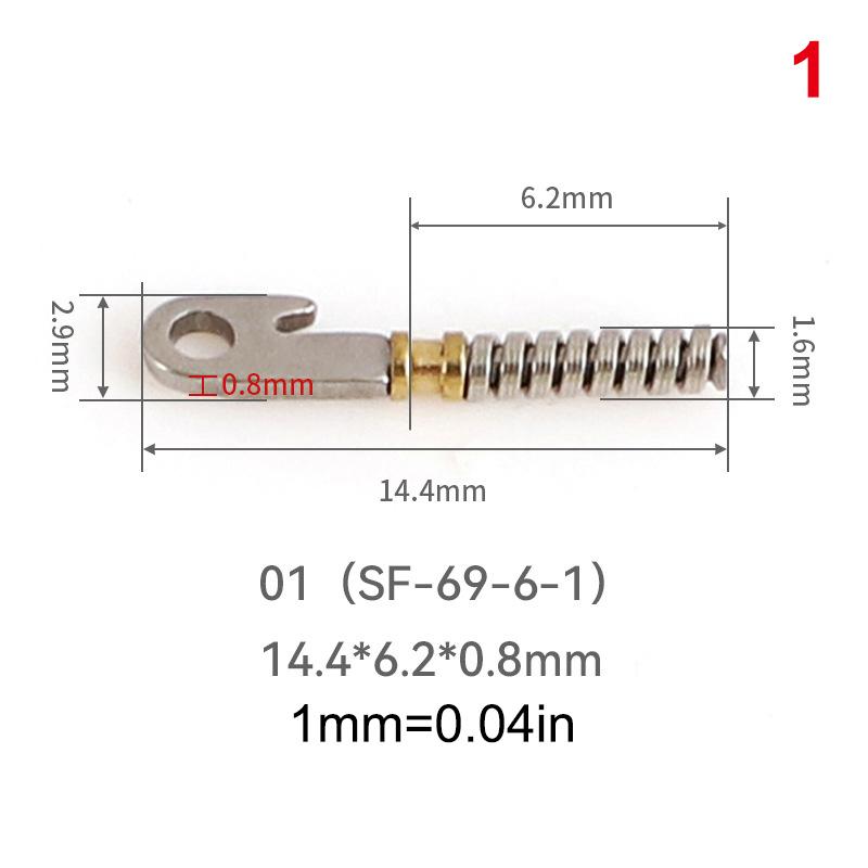 2Pcs Eyeglasses Spring Insert Glasses Repairing Flex Temples Optical Frame Broken Replacement Part Accessory Stainless Steel