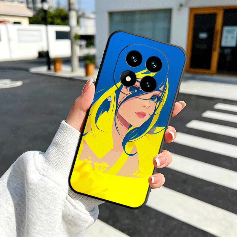 Blue Yellow Ukrainian Girl Soft Phone Case for Xiaomi Redmi Note 12 13 14 15 Pro Plus 11 12S 11S 11T 10 4G Black Cover Back Shel