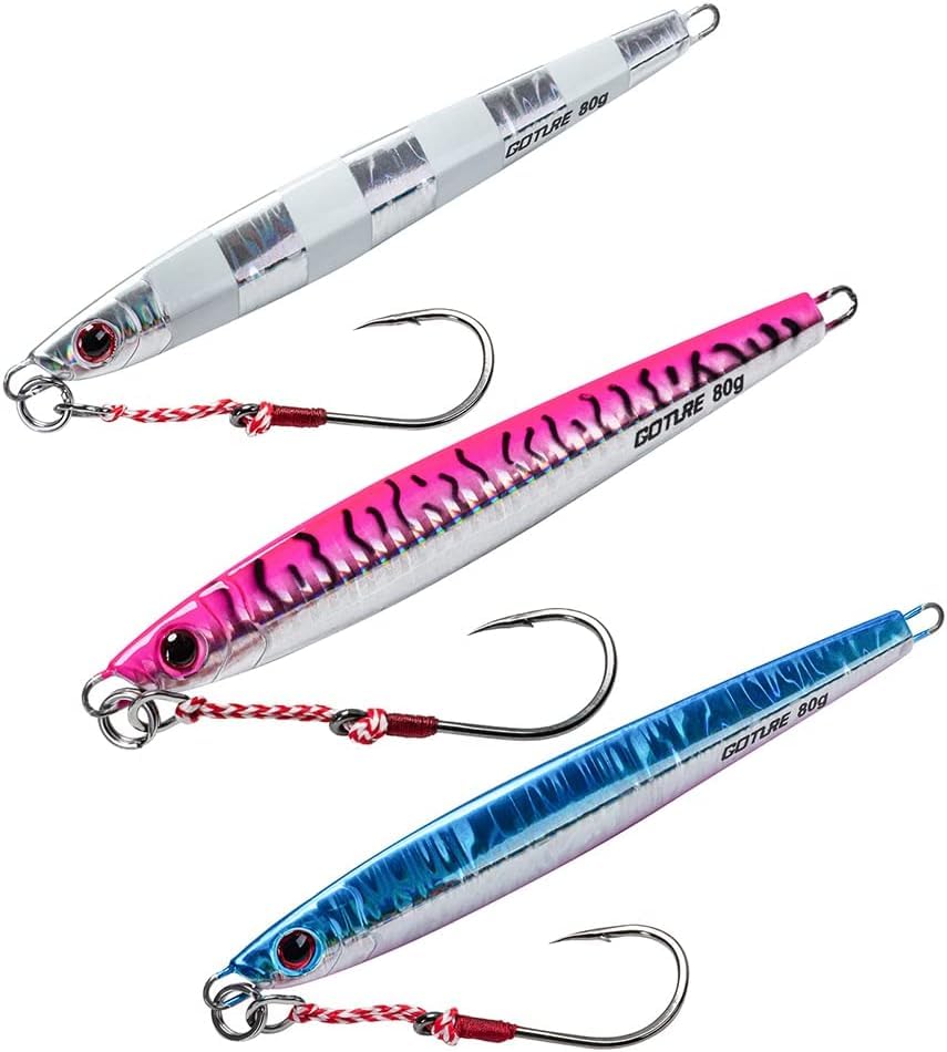 

Goture Jig 3 Hard Lure Offshore Bluefish Jigs for Red and 80g Set, 3-Piece Set, Colors, Set, Hairtail, Snapper, Yellowtail, Sakuramasu, Yellowtail,