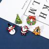 Christmas Christmas Brooch Fashionable Christmas Tree Pins Santa Claus Brooch  New Year Pins