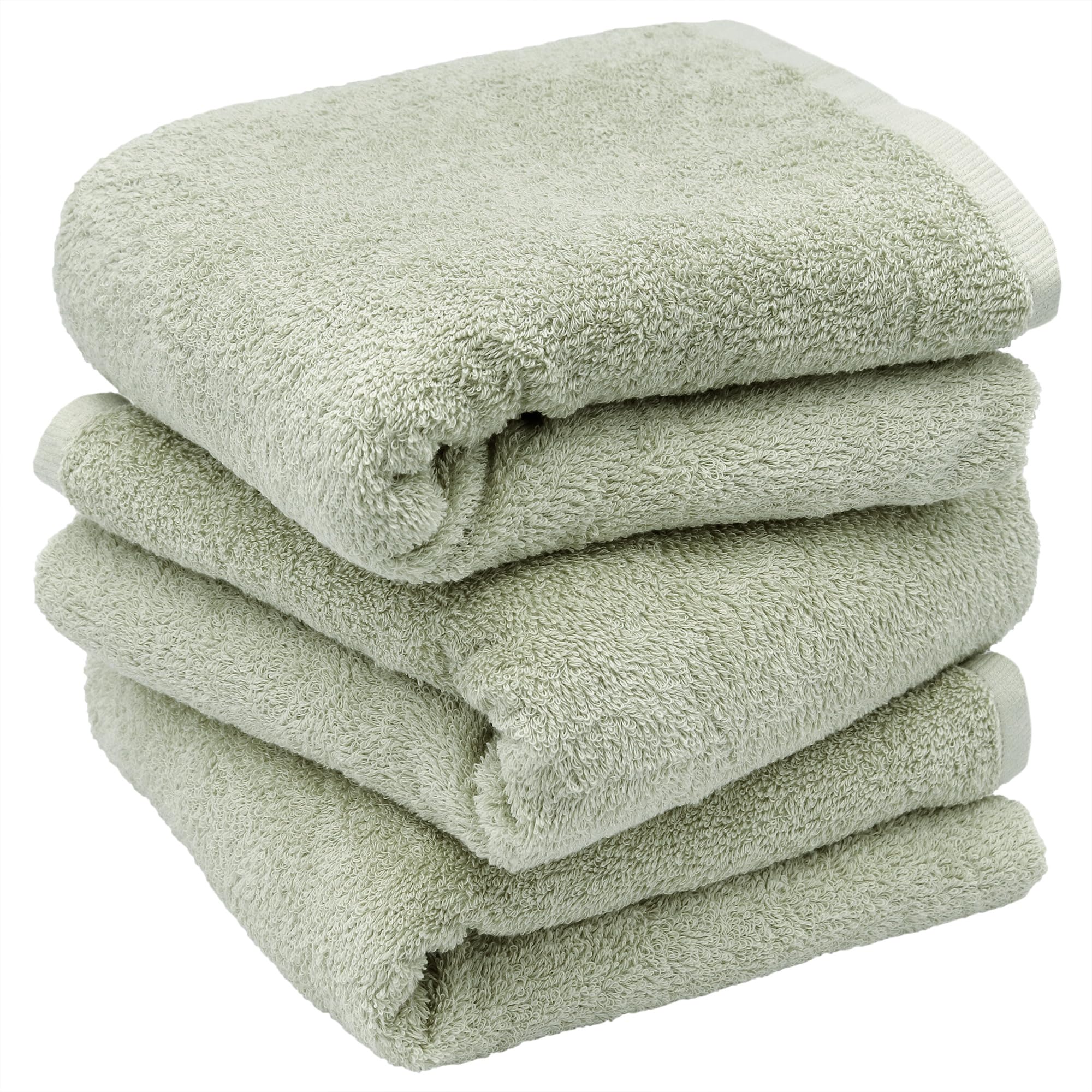 

hiorie Мини-полотенце для ванной Сделано в Пушистом и Плотном Сенсю Доступно в 18 Наборе из 3 Полотенца в Гостиничном Стиле, Маленькое, Япония, Впитывающее, 100% Хлопок, Цветное, Полотенце, оливковый