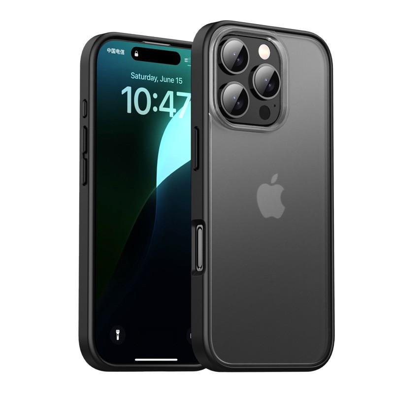 Shockproof TPUPC Phone Case IPhone 16 Pro Max Plus Matte Finish Thickened Protective Cover