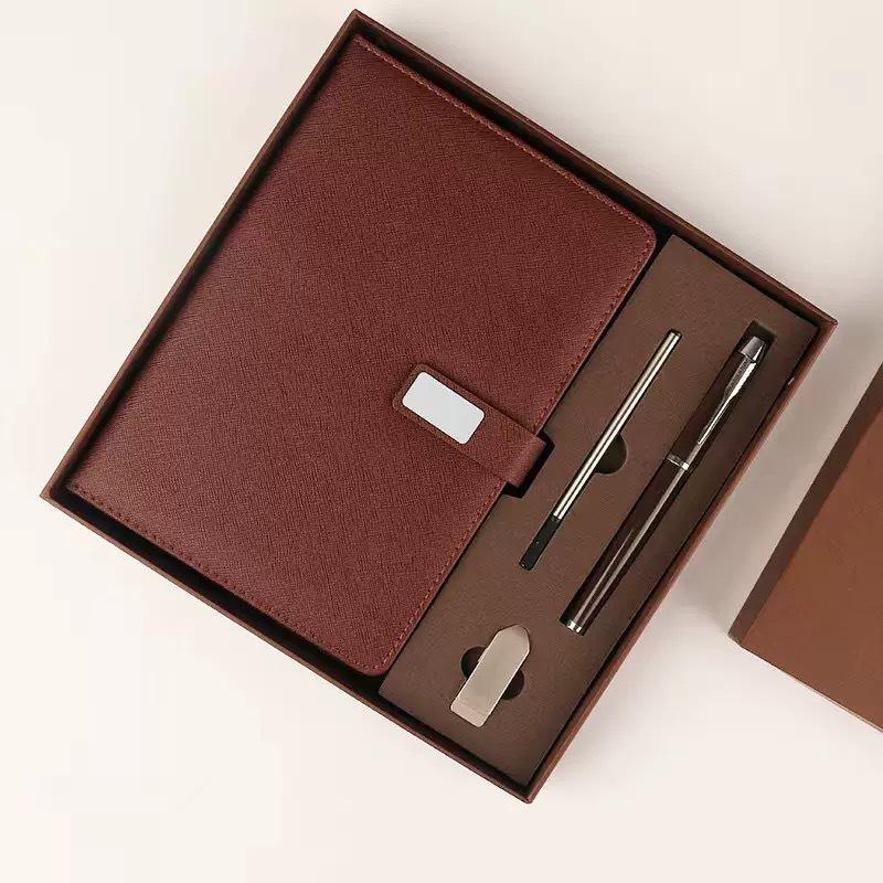 Customizable A5 Notebook Gift Set - High-Value Business Office Souvenir with Logo Printing