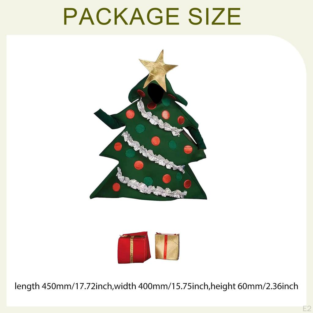 Christmas Tree Costume Outfit for Stage Performance Masquerade Party Role Play