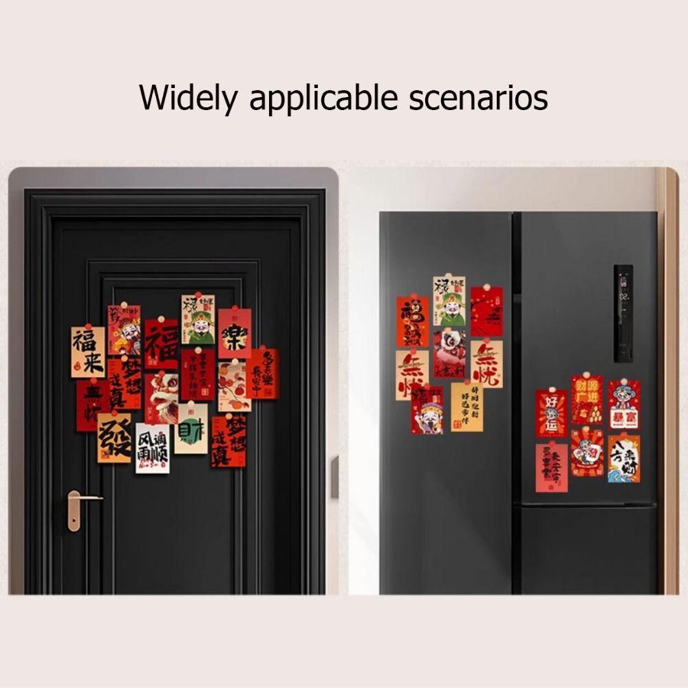 15pcs/set Chinese Style Spring Festival Couplets DIY Blessing Greeting Cards  for Wall Door