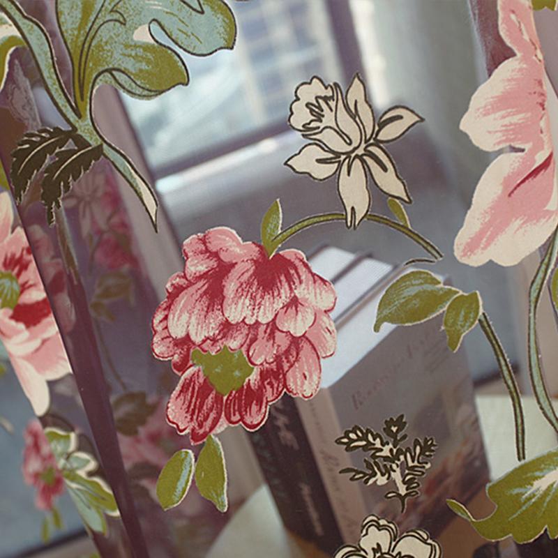 100*200Cm Peony Flowers Curtain Door Curtain Window Room Divider Valance