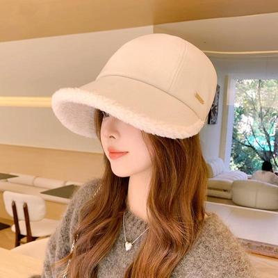 Femmes Automne Hiver Chaud Épaissir Chapeau Protège-Oreilles Froid Velours Extérieur Casquette de Baseball Doux Mignon Chapeaux de Pêcheur