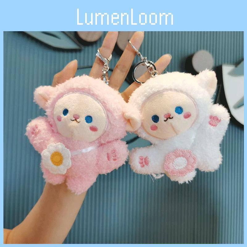 Adorable Plush Sheep Backpack Buddy Cute Animal Doll Bag Keychain Toy Gift