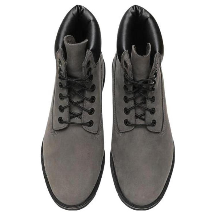 Timberland 6In Basic Contrast Collar Comfortable Versatile Short Martin Boots Men Boots Gray A64YW