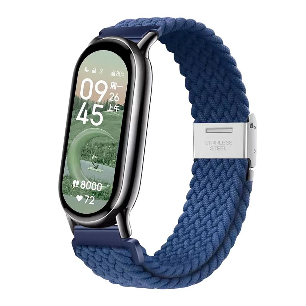 Nylon Braid Strap for Xiaomi Band 8 9 Metal Buckle Smart Band Replacement Bracelect Belt for Mi band 8 xiaomi band 8 Wrist strap