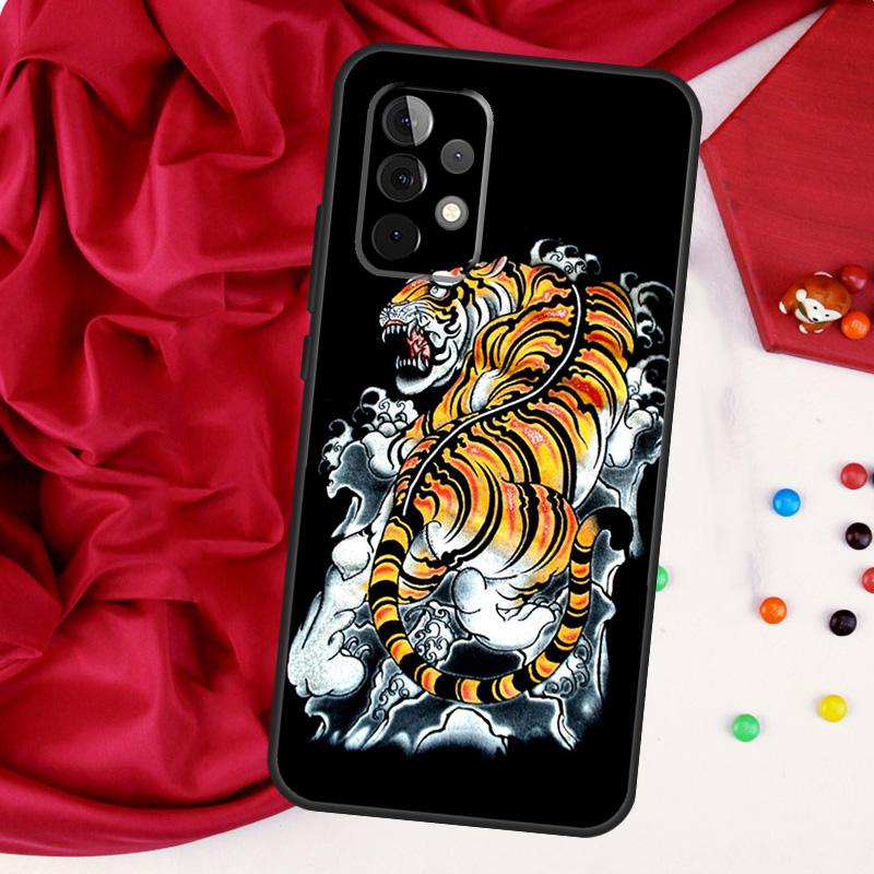Fashion Animal Tiger Art For Samsung Galaxy A15 A55 A53 A33 A35 A22 A32 A52 A54 A34 A14 A56 A36 A26 A16 A05 A06 Case