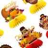 9 Pcs Autumn Thanksgiving Honeycomb Centerpiece 3D Honeycomb Fall Decoration