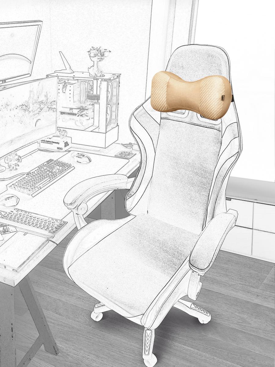 

Ekkoseat Gamer Chair Cushion, Butterfly бежевий