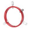 Telescope Guiding Scope Ring with M6 Screw 1 4 Inch Screw Red Aluminum Alloy Six Point Guiding Scope Hoop for 80‑100mm