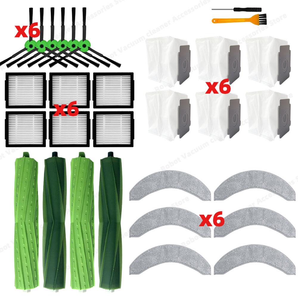 Compatible for iRobot Combo 10 Max /  J7+ / J9+ Main Side Brush Hepa Filter Mop Cloth Dust Bag Accessories Parts