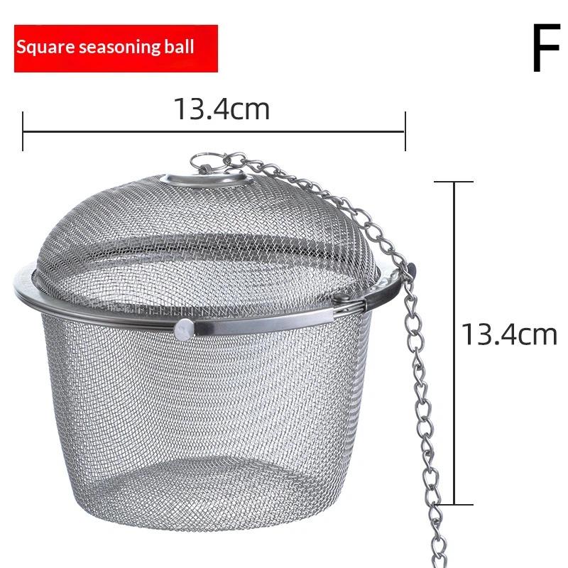 Stainless Steel Tea Infuser-Multiple Sizes Mesh Tea Strainers with Chain, Reusable Loose Leaf Tea Steepers for Teapots/Mugs