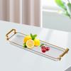 Nordic Serving Tray with Handles Multipurpose Decorative Tray Vanity Tray for Living Room Bathroom Office Bedroom Party