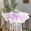 Cat Lace Collar Faux Pearl Decoration Soft Comfortable Pet Cat Dog Bowknot Saliva Towel Daily Collocation