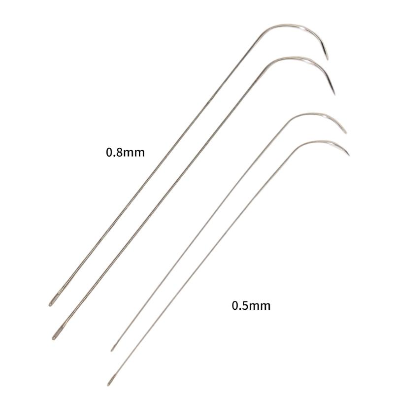 Versatile 10 Piece Alloy Beading Needle Extra Large Eye Holes For Smooth Threading Multiple Bead Types Compatibility