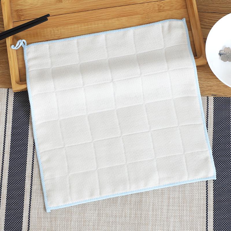 

Bamboo Fiber Dishcloth 30x30cm - Stain-Removing Scouring Pad for Dishwashing синий