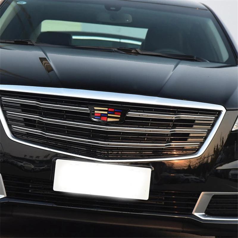 Samolepka emblému přední mřížky auta pro Cadillac XTS XT5 XT6 ATSL SRX BLS CT4 CT5 CT6 Modifikační samolepky emblému zadních výklopných dveří auta