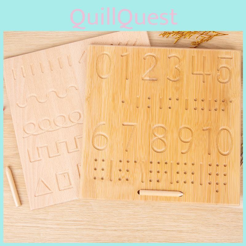 Wooden Alphabet And Number Puzzle Board For Early Childhood Practice Handwriting