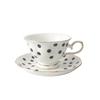 Black White Polka Dot Striped Coffee Cup Ceramic Water Cups Afternoon Tea Mug Oat Breakfast Cup Milk Mug Flower Tea Cups Teapot
