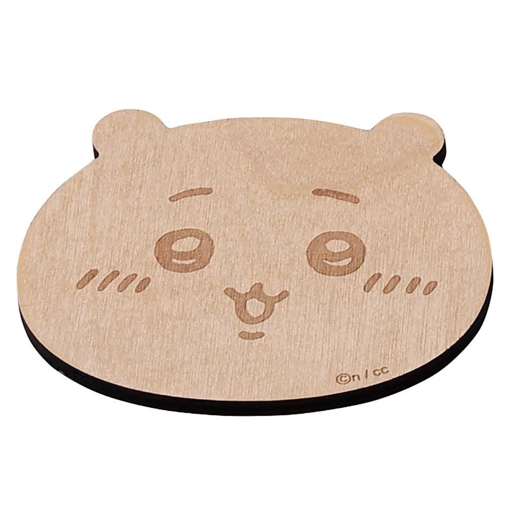 Chikawa Official Licensed Wooden Coaster, 9x8cm, Brown - Cute Anime Merchandise, Homeware, Kitchen Decor, CKW11-346